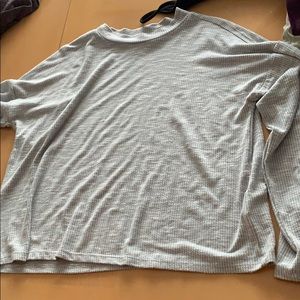 Long sleeve light gray shirt!